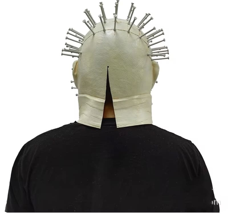 Masc hellraiser uafáis ceann pin le haghaidh laitéis silicone aghaidhe